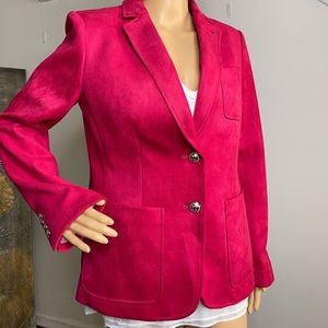 Tommy Hilfiger Pink Suede Blazer